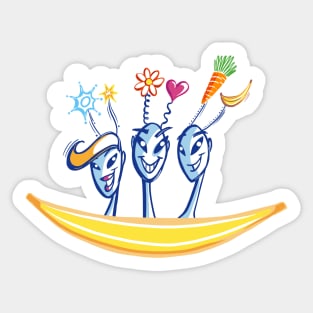 ET series - take a trip on a banana Sticker